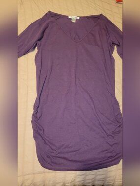 Purple Long Sleeve Dress